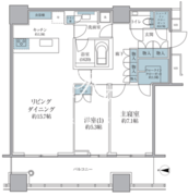 WORLD TOWER RESIDENCE 3306 間取り図