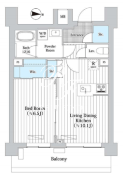 プレール・ドゥーク新宿ウエスト 703 間取り図