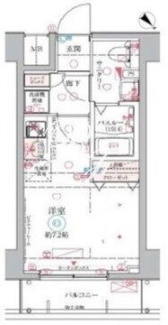 クレヴィスタ大井町 504 間取り図