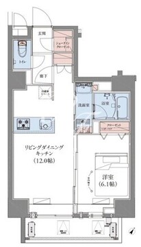 CREATIF蔵前 303 間取り図