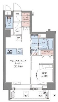 CREATIF蔵前 1003 間取り図