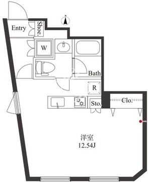 メゾンベルヴィ下北沢 301 間取り図