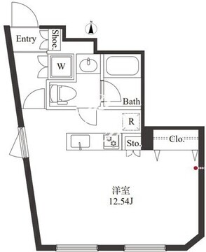 メゾンベルヴィ下北沢 401 間取り図