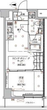 アルコバレーノ蓮根2 202 間取り図