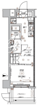 アルコバレーノ蓮根2 308 間取り図