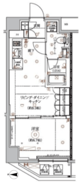 アルコバレーノ蓮根2 404 間取り図