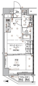 アルコバレーノ蓮根2 704 間取り図