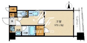 ズーム渋谷富ヶ谷 603 間取り図