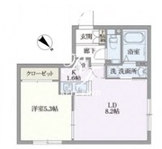 グローリオシェルト志村坂上 206 間取り図