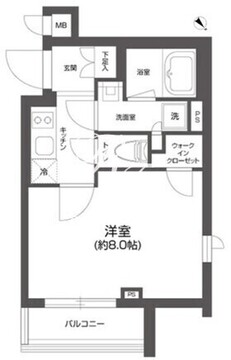 グランパセオ四谷若葉 210 間取り図