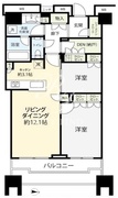 富久クロスコンフォートタワー 4411 間取り図