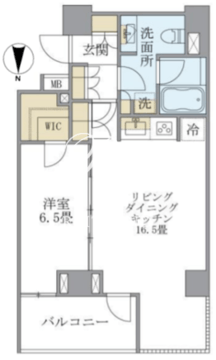 アパートメンツ元麻布内田坂 501 間取り図