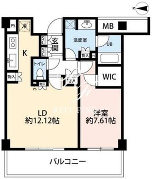 ブライトイースト芝浦 706 間取り図