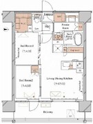 ブランシエスタ木場 412 間取り図