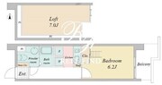 カバナ東駒形 405 間取り図
