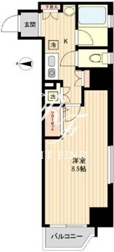 ラクラス新御徒町 604 間取り図