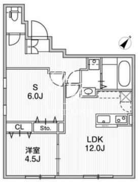 Aglaia 千石 Deux 201 間取り図
