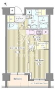 リベルテ月島 507 間取り図