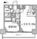 カスタリア門前仲町2 406 間取り図