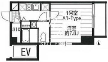 ドゥーエ西大島3 1302 間取り図