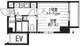 ドゥーエ西大島3 1302 間取り図