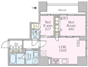 ガーデンザヴィス木場 1203 間取り図