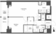 コンフォリア秋葉原ノース 1303 間取り図