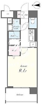 N’sパークレジデンス高田馬場 701 間取り図