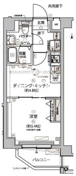 アルコバレーノ亀戸2 205 間取り図