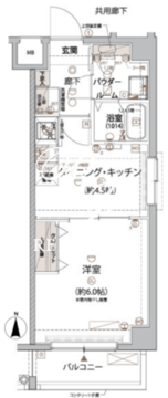 アルコバレーノ亀戸2 402 間取り図