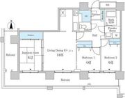 セルリアンホームズ勝どき 206 間取り図