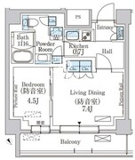 パークアクシス板橋ミューズ 401 間取り図