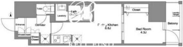 ダフィット錦糸町 1206 間取り図