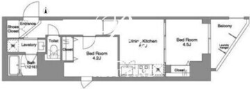 ダフィット錦糸町 1301 間取り図