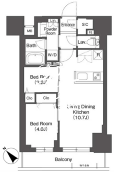 ＢｌｕＲｏｃｋ後楽園 1305 間取り図