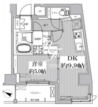カーサケイト 901 間取り図