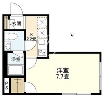ウェルスクエアイズム文京小日向 205 間取り図