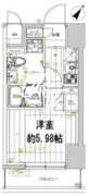 レガリス品川サウス 603 間取り図