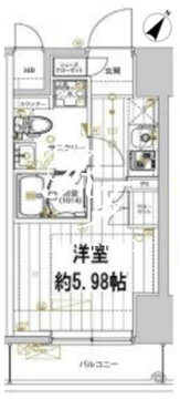 レガリス品川サウス 603 間取り図