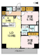 D-room早稲田 1101 間取り図