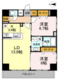 D-room早稲田 1101 間取り図