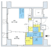 アジールコート北品川 1204 間取り図
