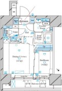 ガリシアレジデンス文京六義園 803 間取り図