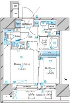 ガリシアレジデンス文京六義園 903 間取り図