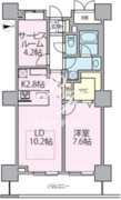 ロイヤルパークスタワー南千住 817 間取り図