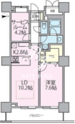 ロイヤルパークスタワー南千住 1217 間取り図
