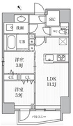 エスレジデンス目黒大岡山ブレサ 101 間取り図