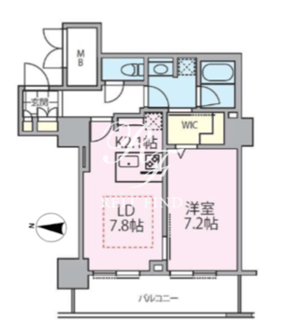 ロイヤルパークスタワー南千住 1507 間取り図