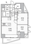 エスレジデンス目黒大岡山ブレサ 501 間取り図