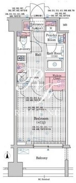 プレール・ドゥーク蔵前 207 間取り図